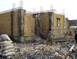 مقاوم سازی ساختمان آجری نیمه اسکلت